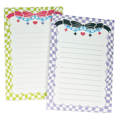 Checkered Notepad