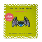 Pretty Dark Heart Handmade Pin