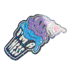 Depressed Ice Cream Holo Vinyl Sticker