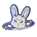 Self-Centered Bunny Holo Vinyl Sticker