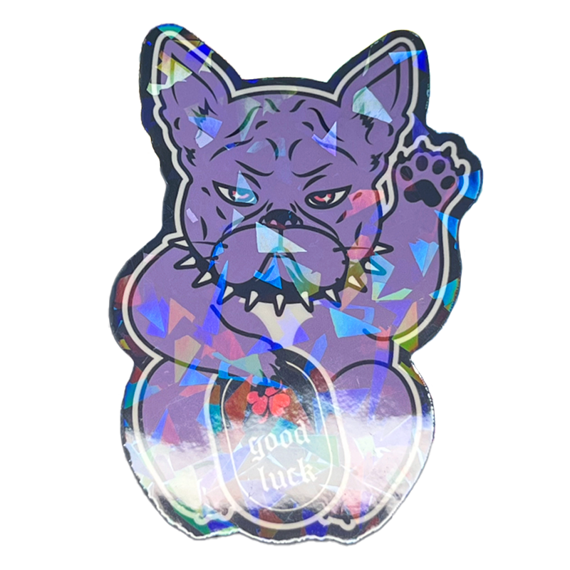 Sarcastic Lucky Dog Holo Vinyl Sticker