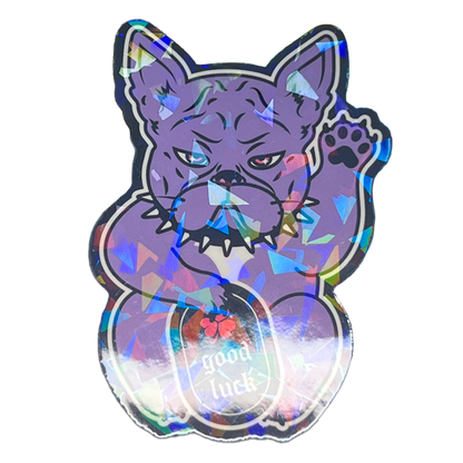 Sarcastic Lucky Dog Holo Vinyl Sticker