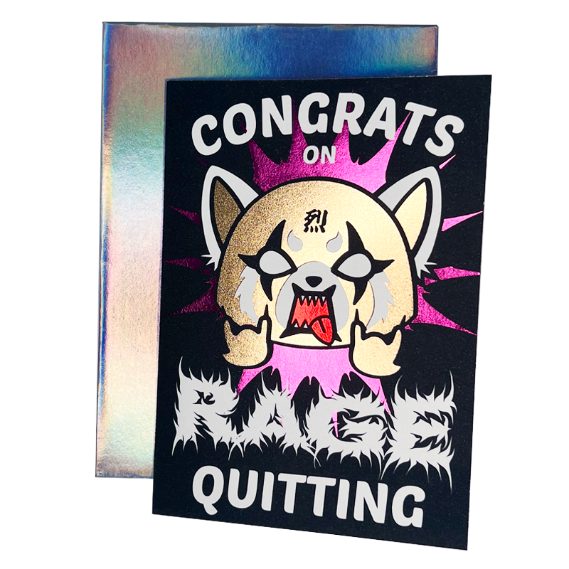 Rage Quitting Greeting Card