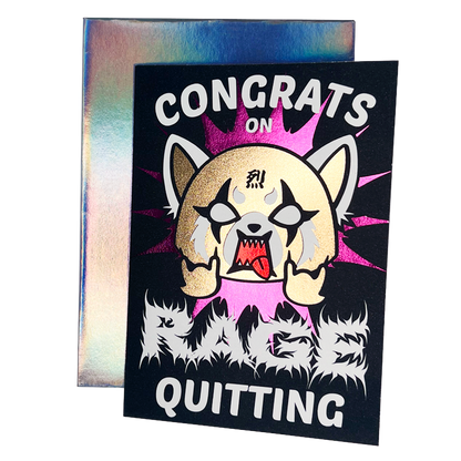 Rage Quitting Greeting Card