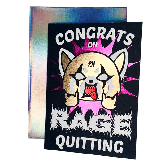 Rage Quitting Greeting Card