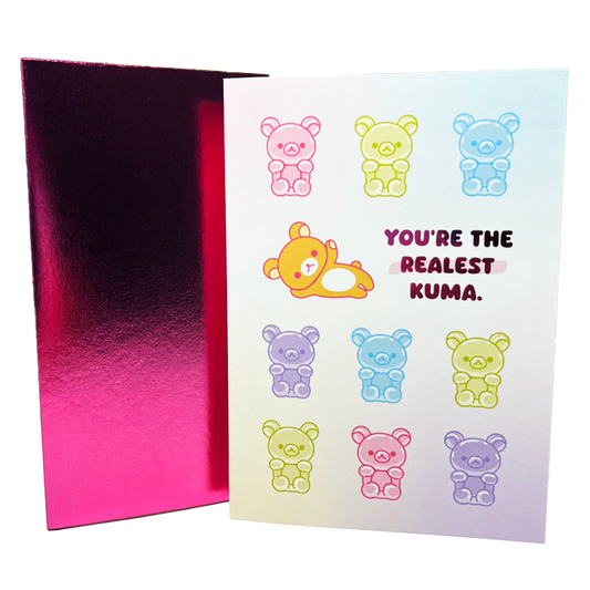 Realest Kuma Greeting Card