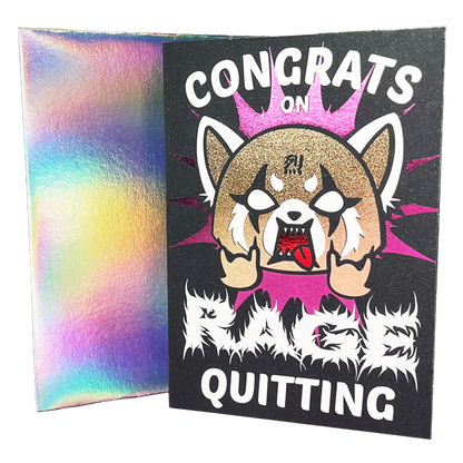 Rage Quitting Greeting Card