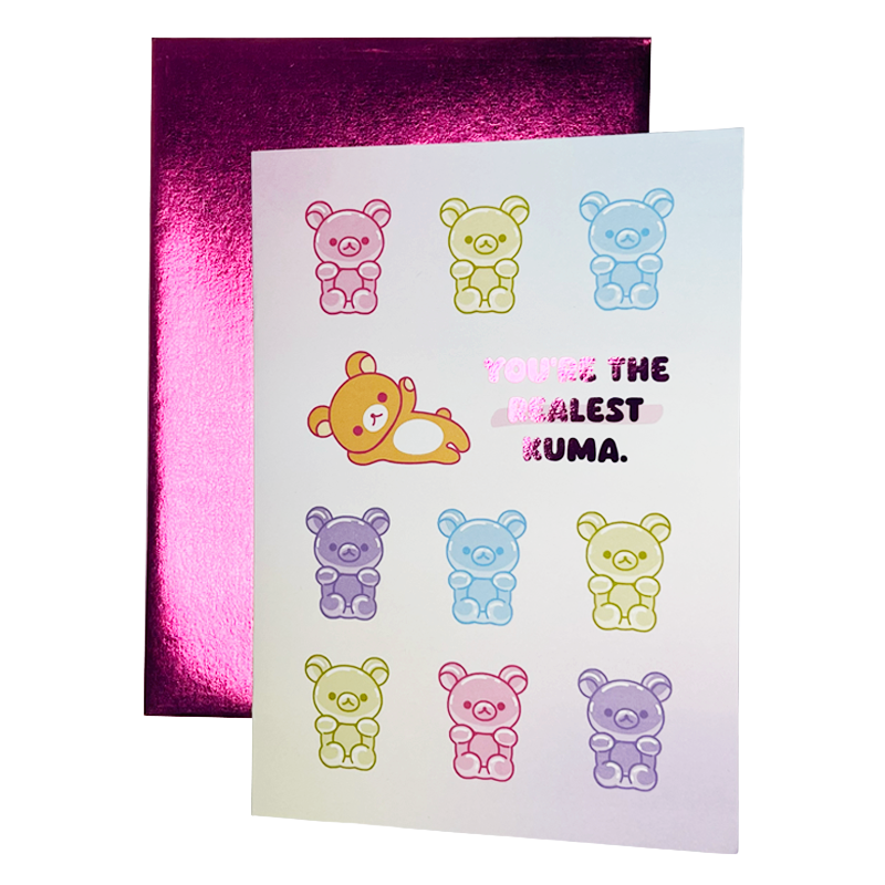 Realest Kuma Greeting Card
