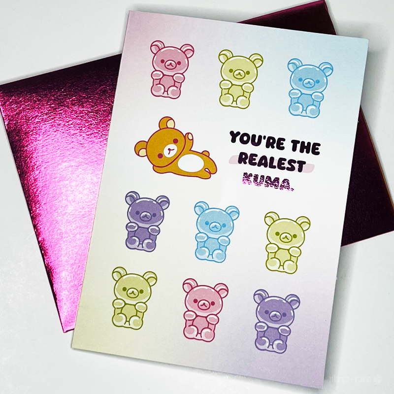 Realest Kuma Greeting Card