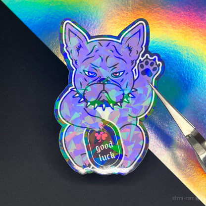 Sarcastic Lucky Dog Holo Vinyl Sticker