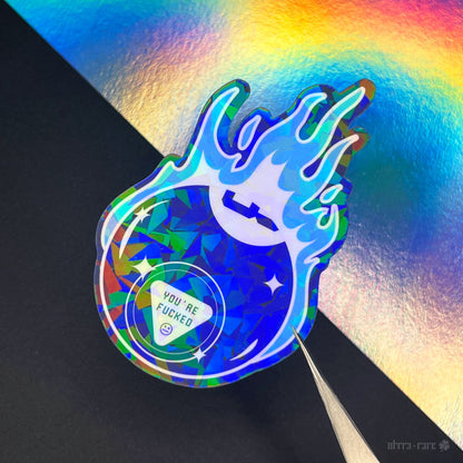 Unfortunate 8 Ball Holo Vinyl Sticker