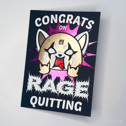 Rage Quitting Greeting Card