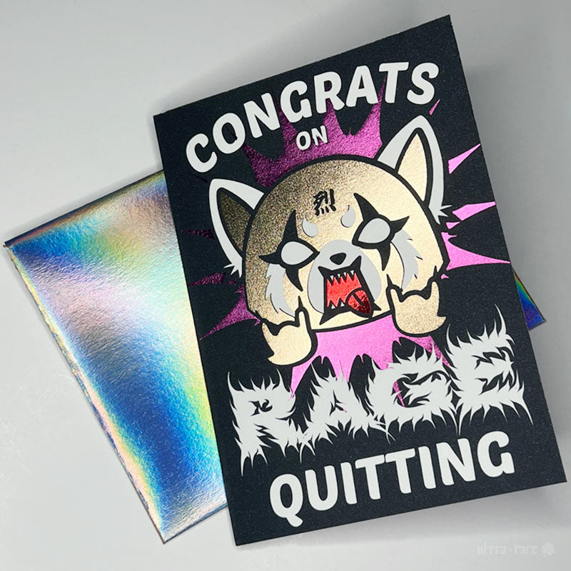 Rage Quitting Greeting Card