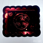 Sylus Framed Hearts Foil Vinyl Sticker