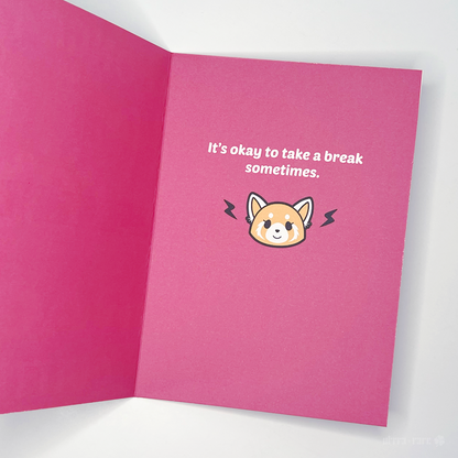 Rage Quitting Greeting Card