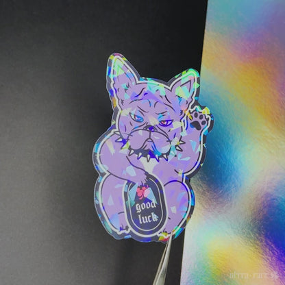 Sarcastic Lucky Dog Holo Vinyl Sticker