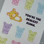 Realest Kuma Greeting Card