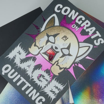 Rage Quitting Greeting Card