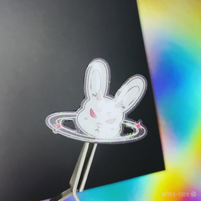 Self-Centered Bunny Handmade Pin